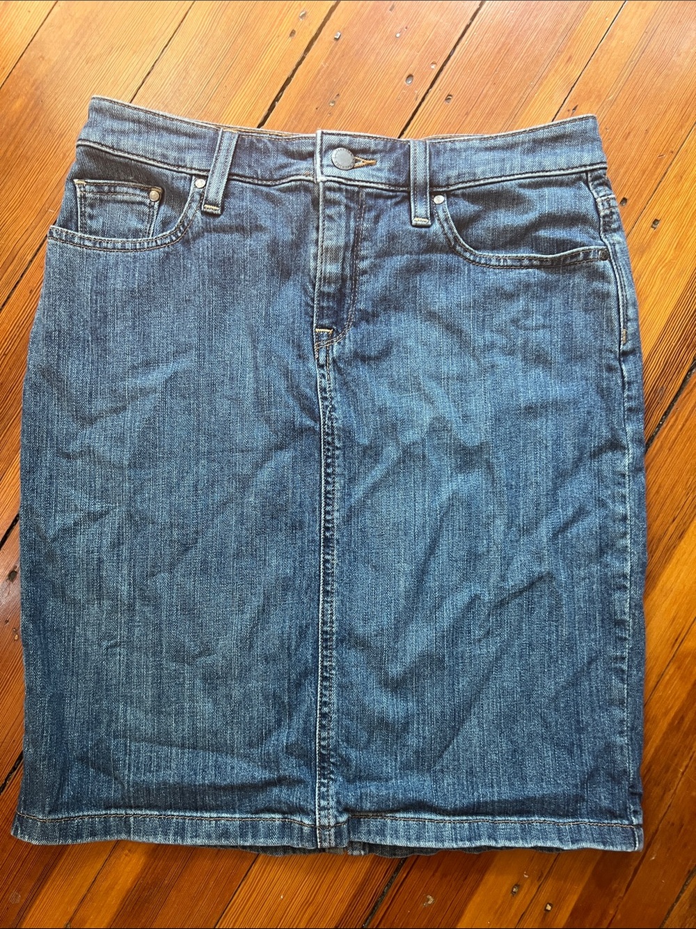 L.L. Bean Favorite Fit Jean Skirt